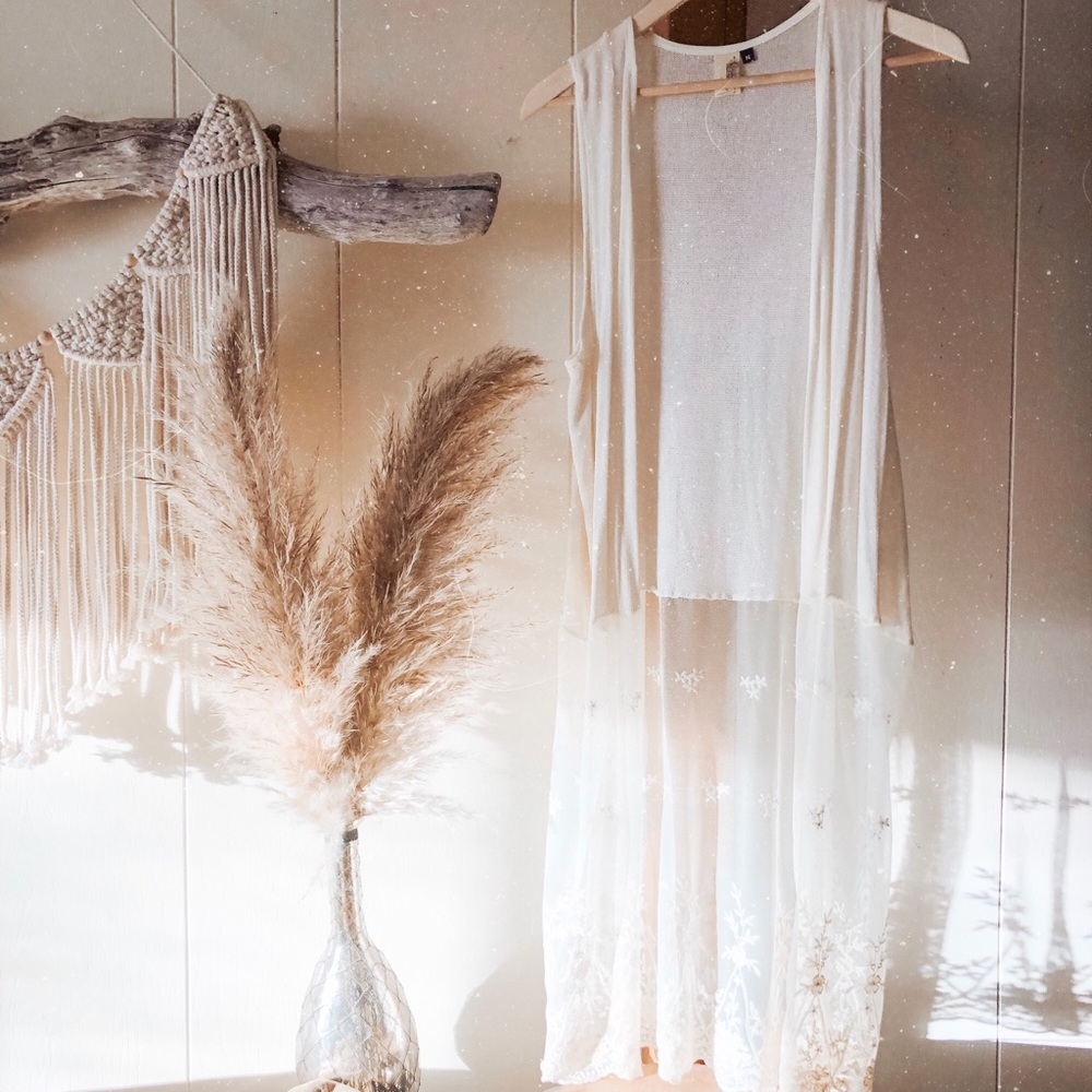 Francesca’s Sleeveless cardigan
